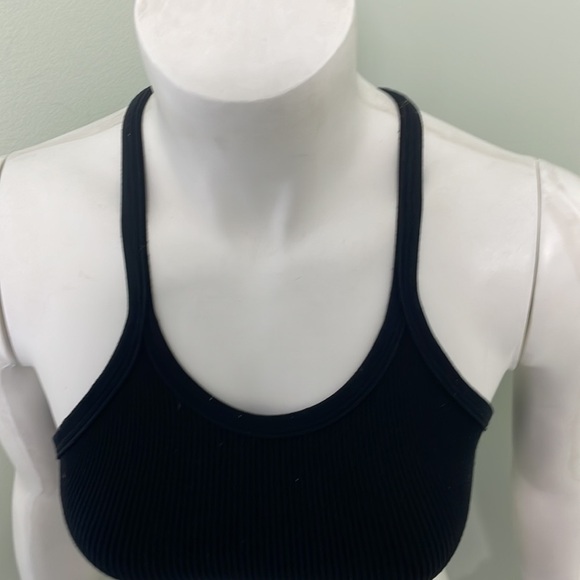 Free People Happiness Runs Long Crop Tank Black Size XS/S - Picture 6 of 10